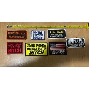 Lot of 7 motorcycle patches